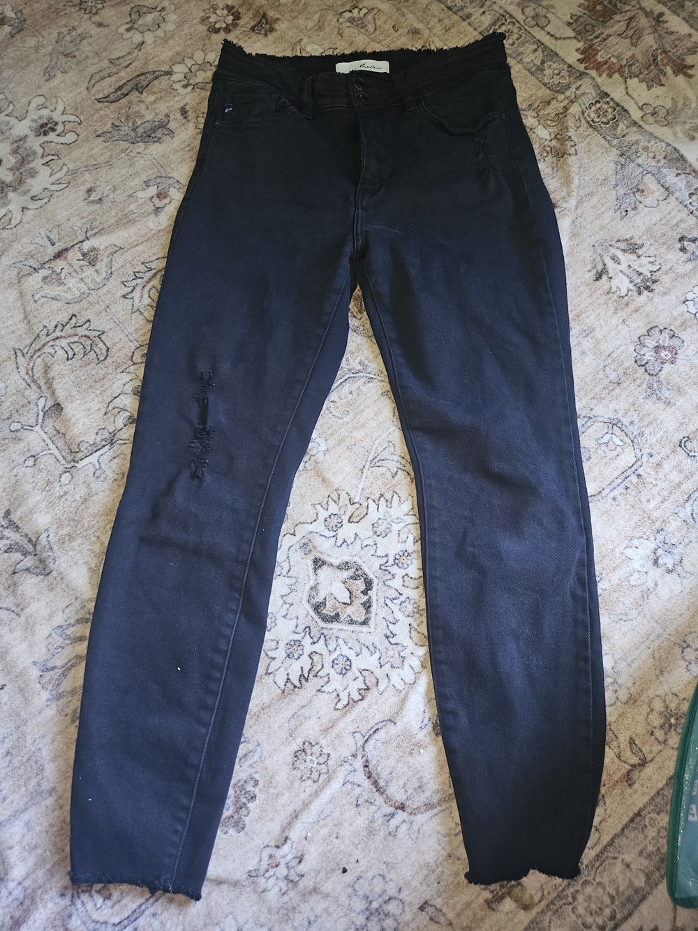 KanCan Black Skinny Distressed High-Rise Jeans